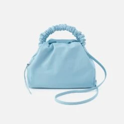 Darling Small Satchel In Silk Napa Leather - Aqua Marine