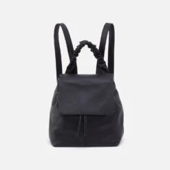 Darling Backpack In Silk Napa Leather - Black
