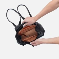 Darling Backpack In Silk Napa Leather - Black 6 Darling Backpack In Silk Napa Leather - Black -Hobo Sales Store SN 15641BLK 03