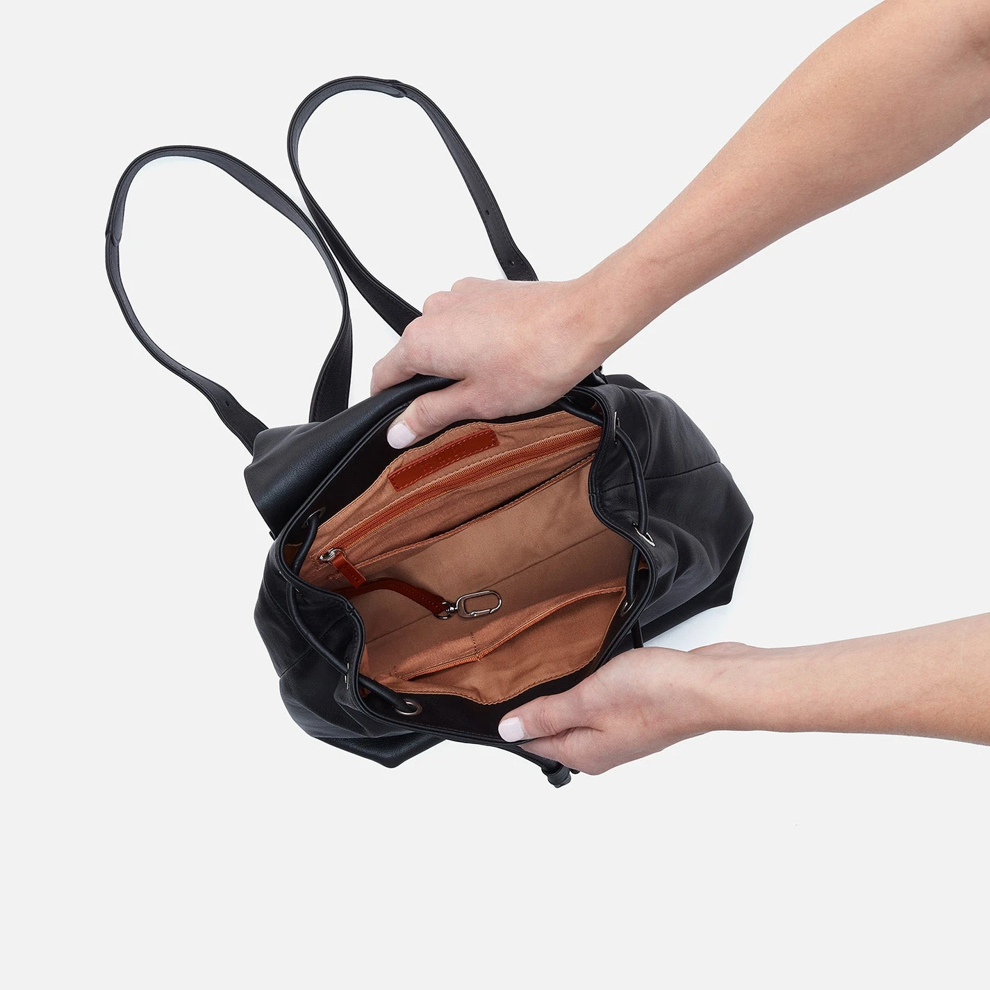 Darling Backpack In Silk Napa Leather - Black 3 Darling Backpack In Silk Napa Leather - Black - Image 3