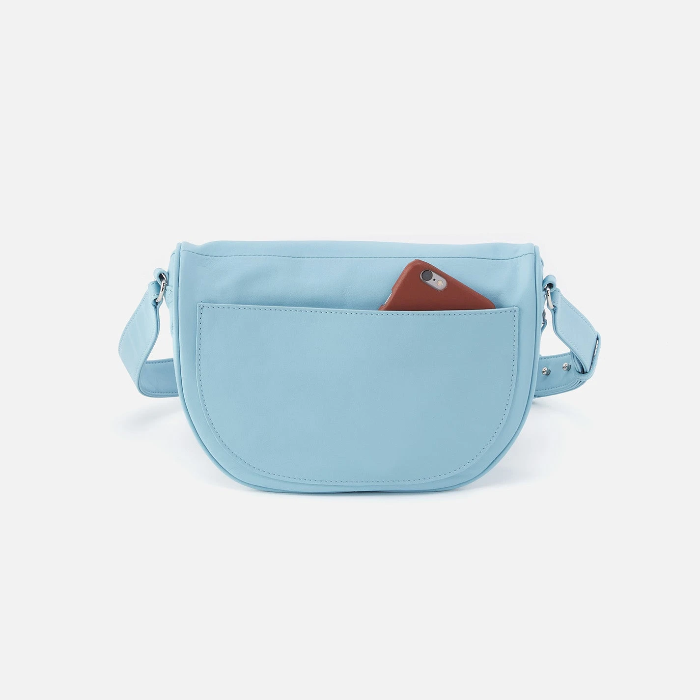 Juno Belt Bag In Quilted Soft Leather - Aqua Marine 5 Juno Belt Bag In Quilted Soft Leather - Aqua Marine - Image 5