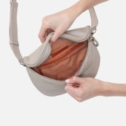 Juno Belt Bag In Quilted Soft Leather - Warm Grey -Hobo Sales Store SN 15643WMGR 03 0927dd19 ce4d 4dbd bb3c b38fb6b44f73