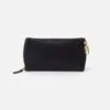 Spark Double Eyeglass Case In Pebbled Leather - Black