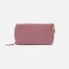 Spark Double Eyeglass Case In Pebbled Leather - Mauve