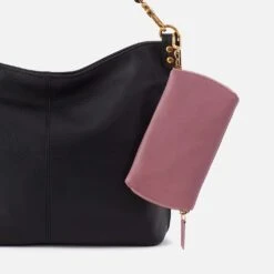 Spark Double Eyeglass Case In Pebbled Leather - Mauve 7 Spark Double Eyeglass Case In Pebbled Leather - Mauve -Hobo Sales Store SO 81024MAUV 04