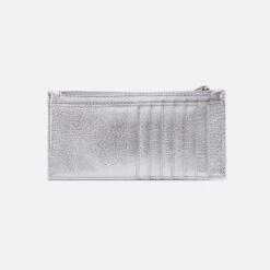 Carte Card Case In Metallic Leather - Argento -Hobo Sales Store SO 81067AGTO 03