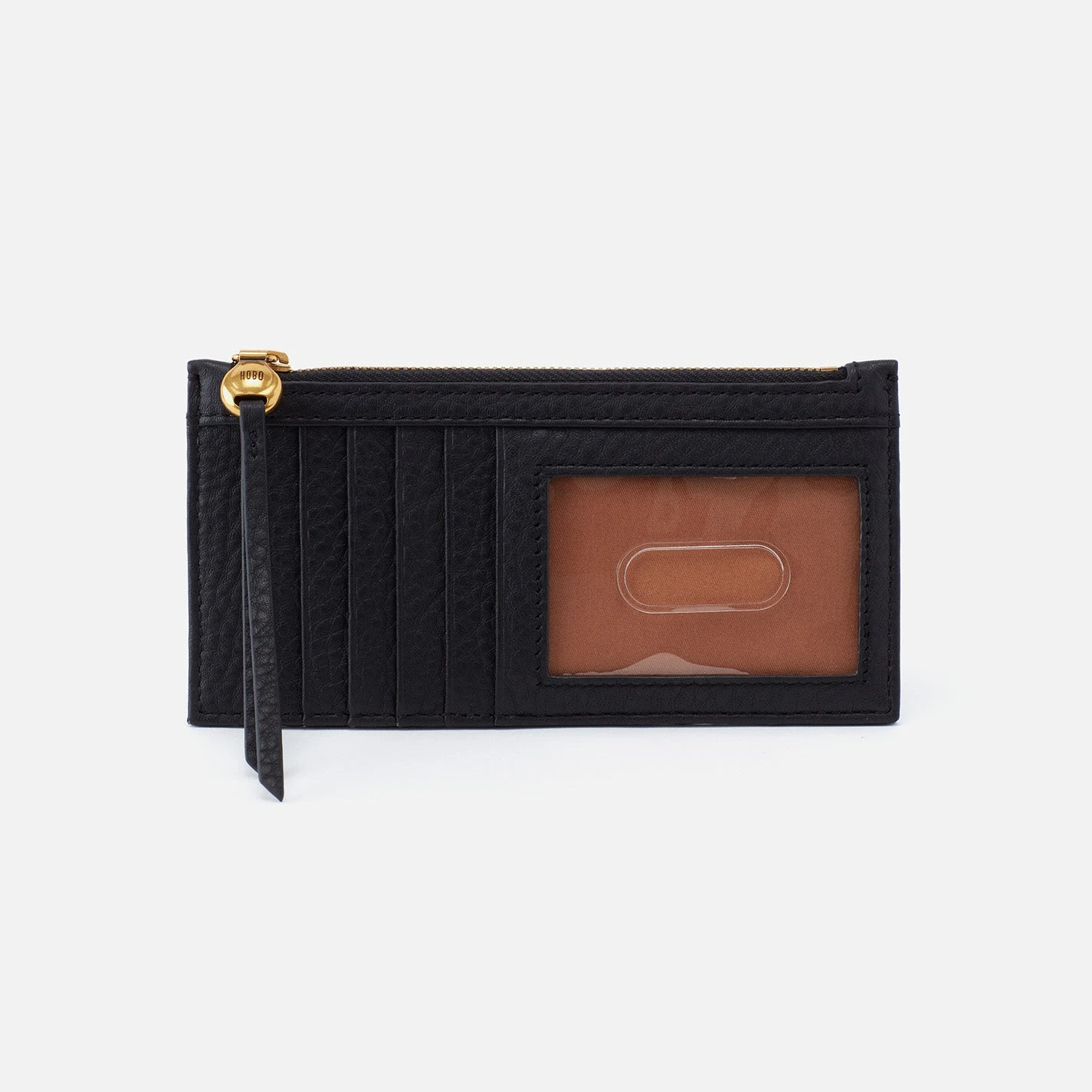 Carte Card Case In Pebbled Leather - Black 1 Carte Card Case In Pebbled Leather - Black