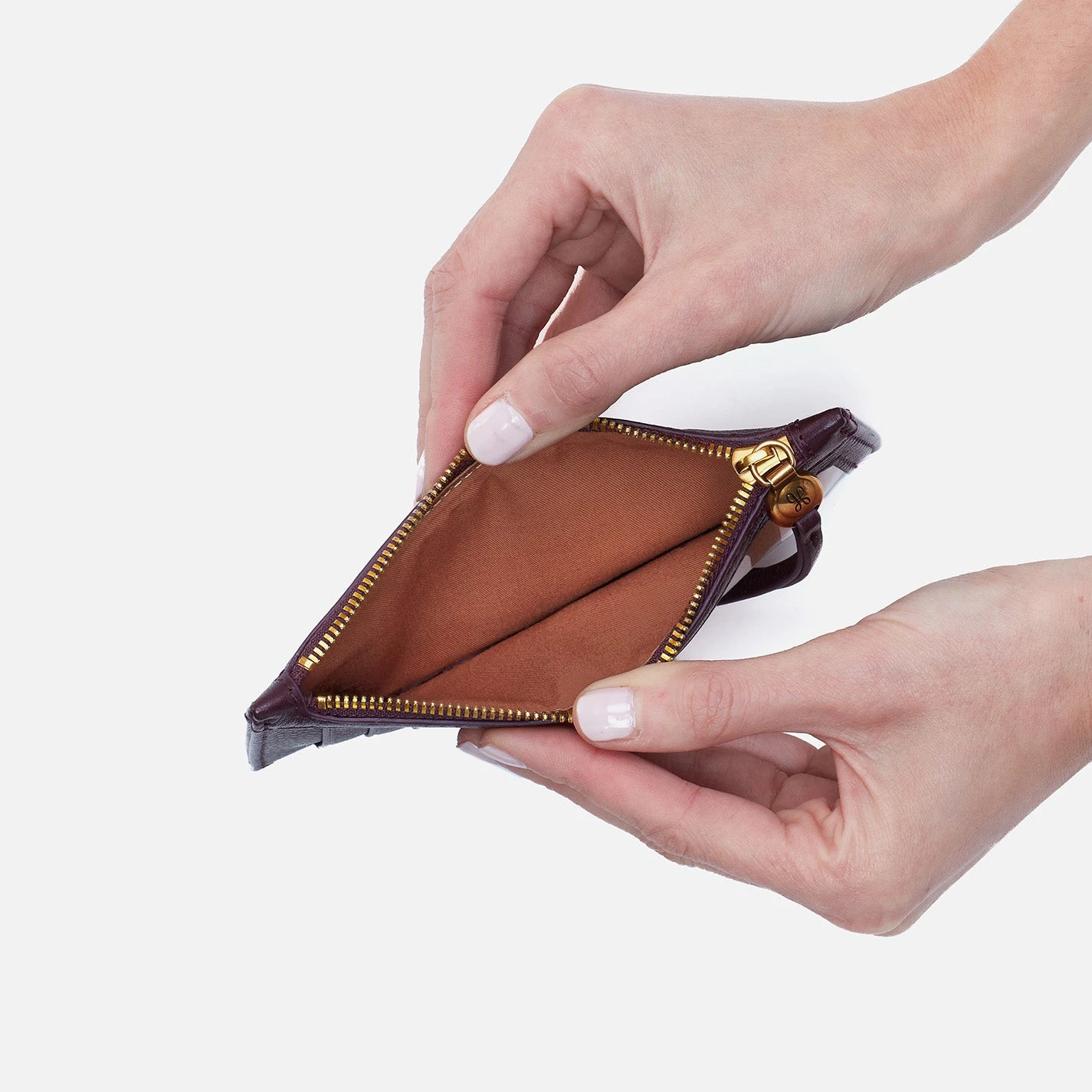 Carte Card Case In Pebbled Leather - Ruby Wine 2 Carte Card Case In Pebbled Leather - Ruby Wine - Image 2