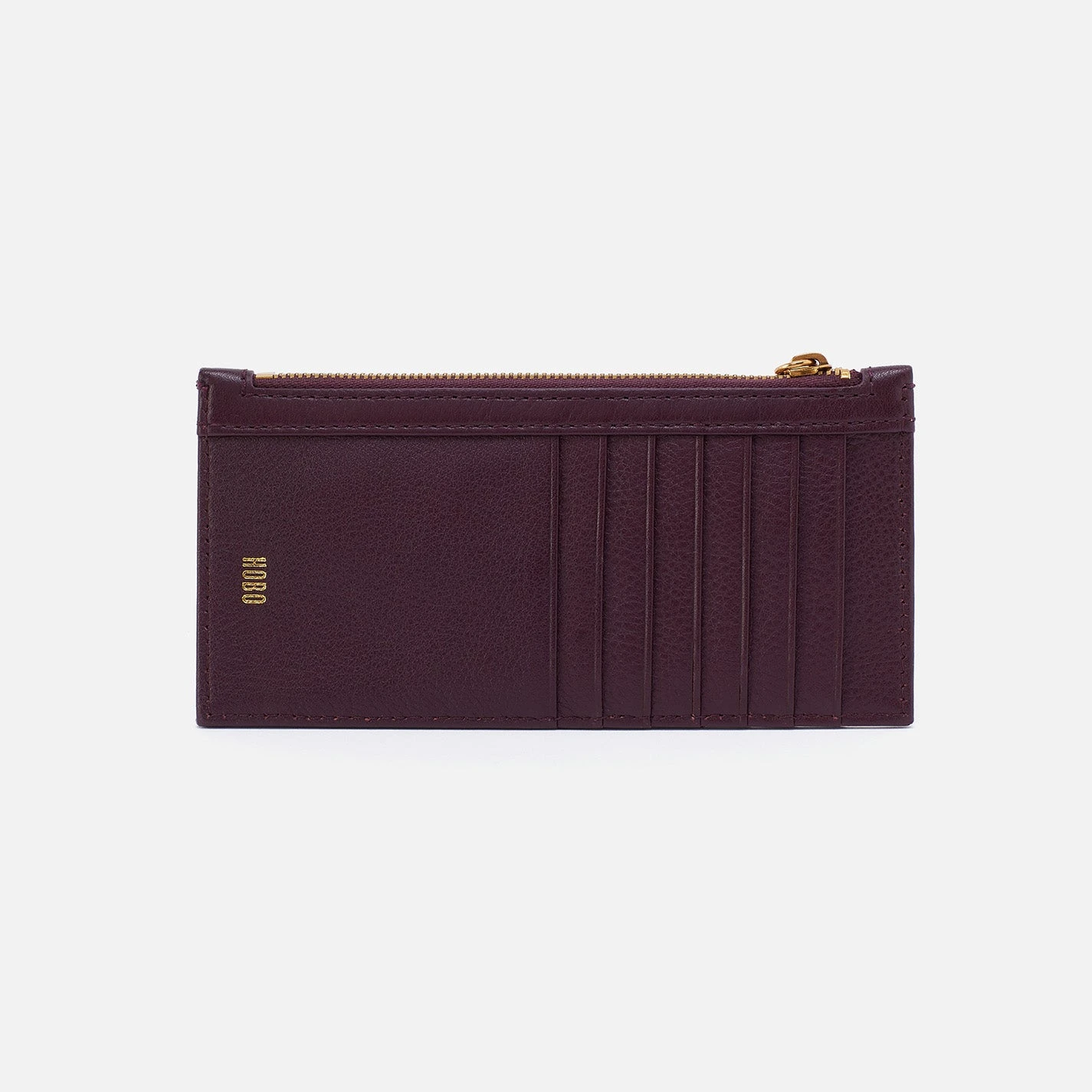 Carte Card Case In Pebbled Leather - Ruby Wine 3 Carte Card Case In Pebbled Leather - Ruby Wine - Image 3