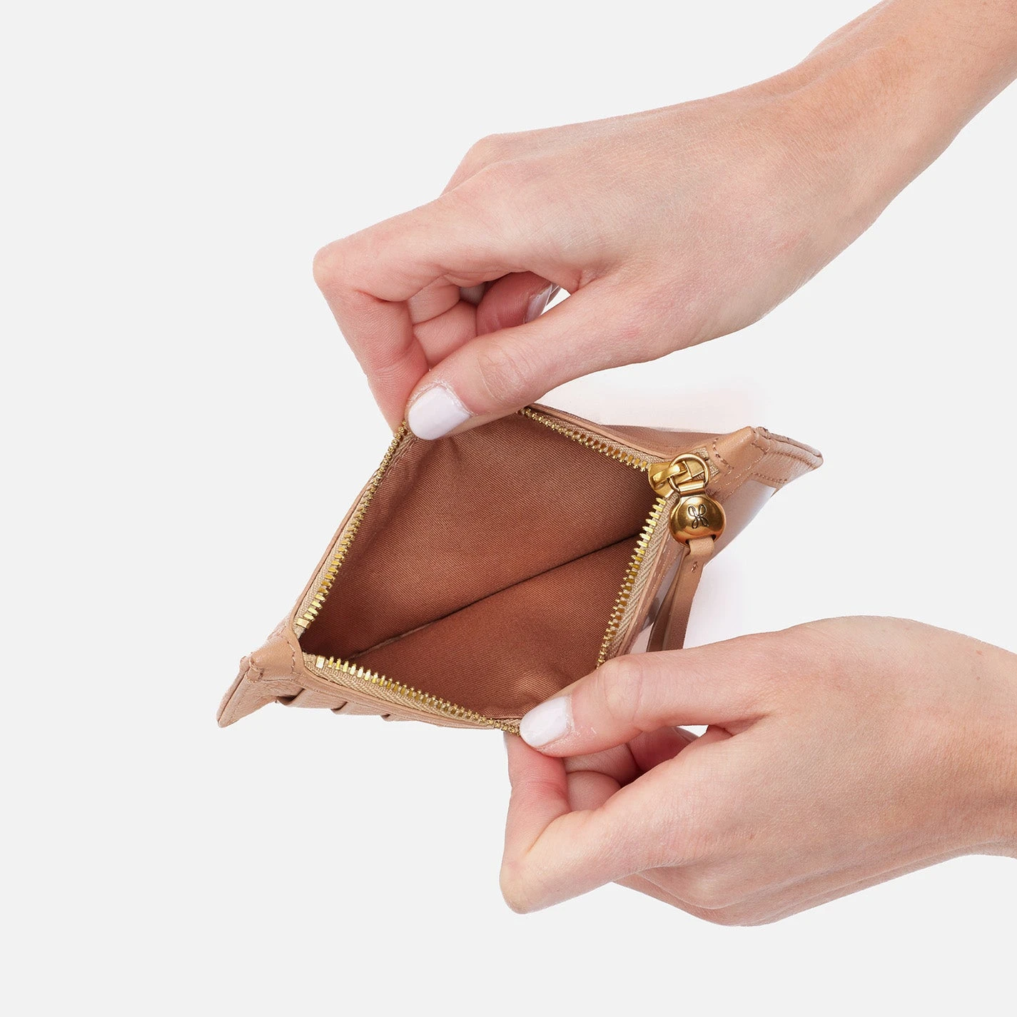 Carte Card Case In Pebbled Leather - Sandstorm 2 Carte Card Case In Pebbled Leather - Sandstorm - Image 2