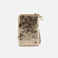 Spark Wristlet In Metallic Leather - Gilded Marble -Hobo Sales Store SO 81106GLMB 04