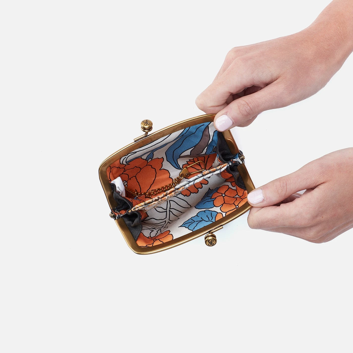 Cora Frame Card Holder In Pebbled Leather - Black 2 Cora Frame Card Holder In Pebbled Leather - Black - Image 2