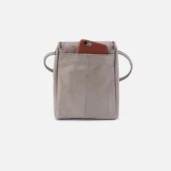 Fern Crossbody In Metallic Leather - Granite Grey -Hobo Sales Store SO 82186GTGR 04