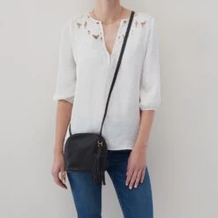 Nash Crossbody In Pebbled Leather - Flax -Hobo Sales Store SO 82225FLAX 02