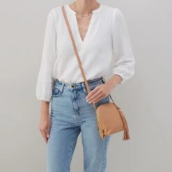 Nash Crossbody In Pebbled Leather - Sandstorm 7 Nash Crossbody In Pebbled Leather - Sandstorm -Hobo Sales Store SO 82225SDST 02