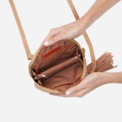 Nash Crossbody In Pebbled Leather - Sandstorm 8 Nash Crossbody In Pebbled Leather - Sandstorm -Hobo Sales Store SO 82225SDST 03