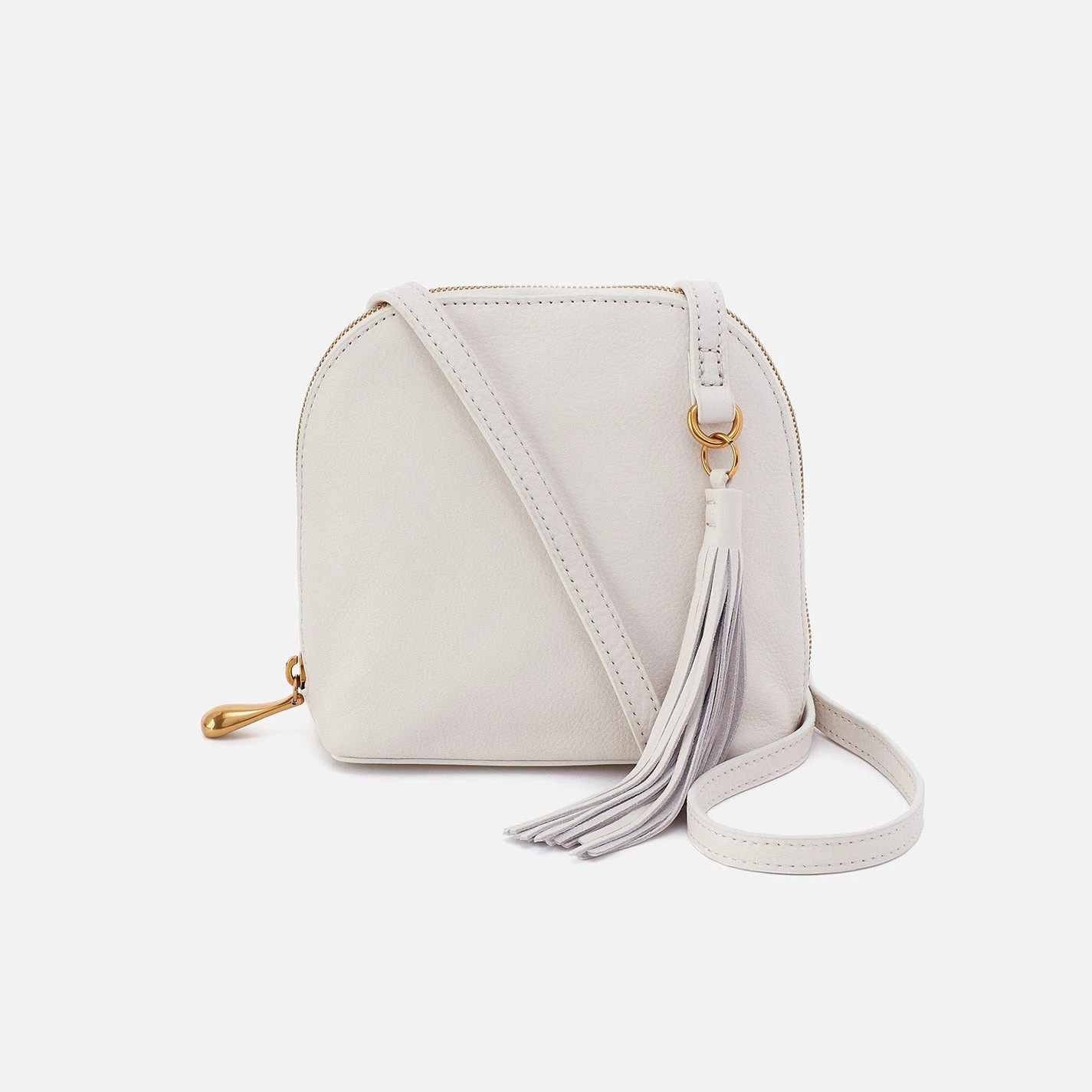 Nash Crossbody In Pebbled Leather - White 1 Nash Crossbody In Pebbled Leather - White