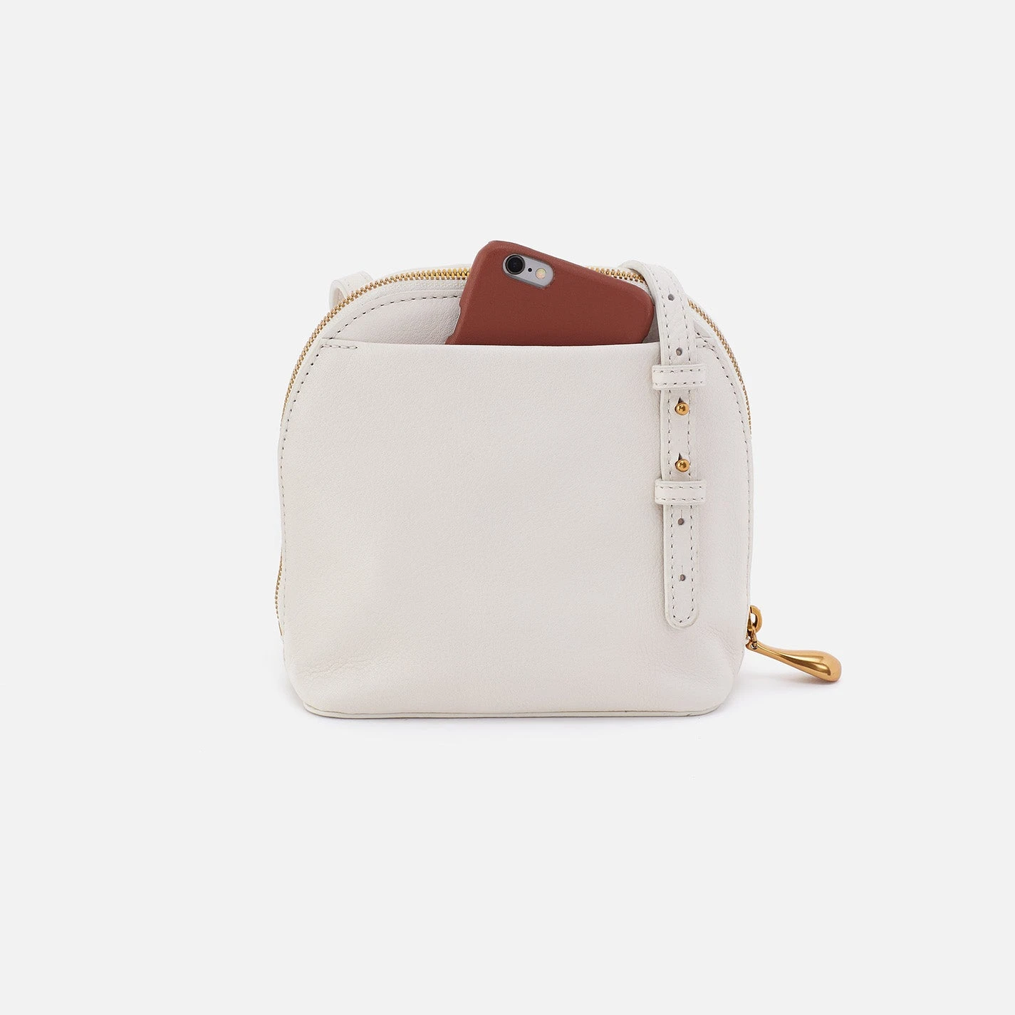 Nash Crossbody In Pebbled Leather - White 5 Nash Crossbody In Pebbled Leather - White - Image 5