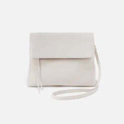 Draft Crossbody In Pebbled Leather - White