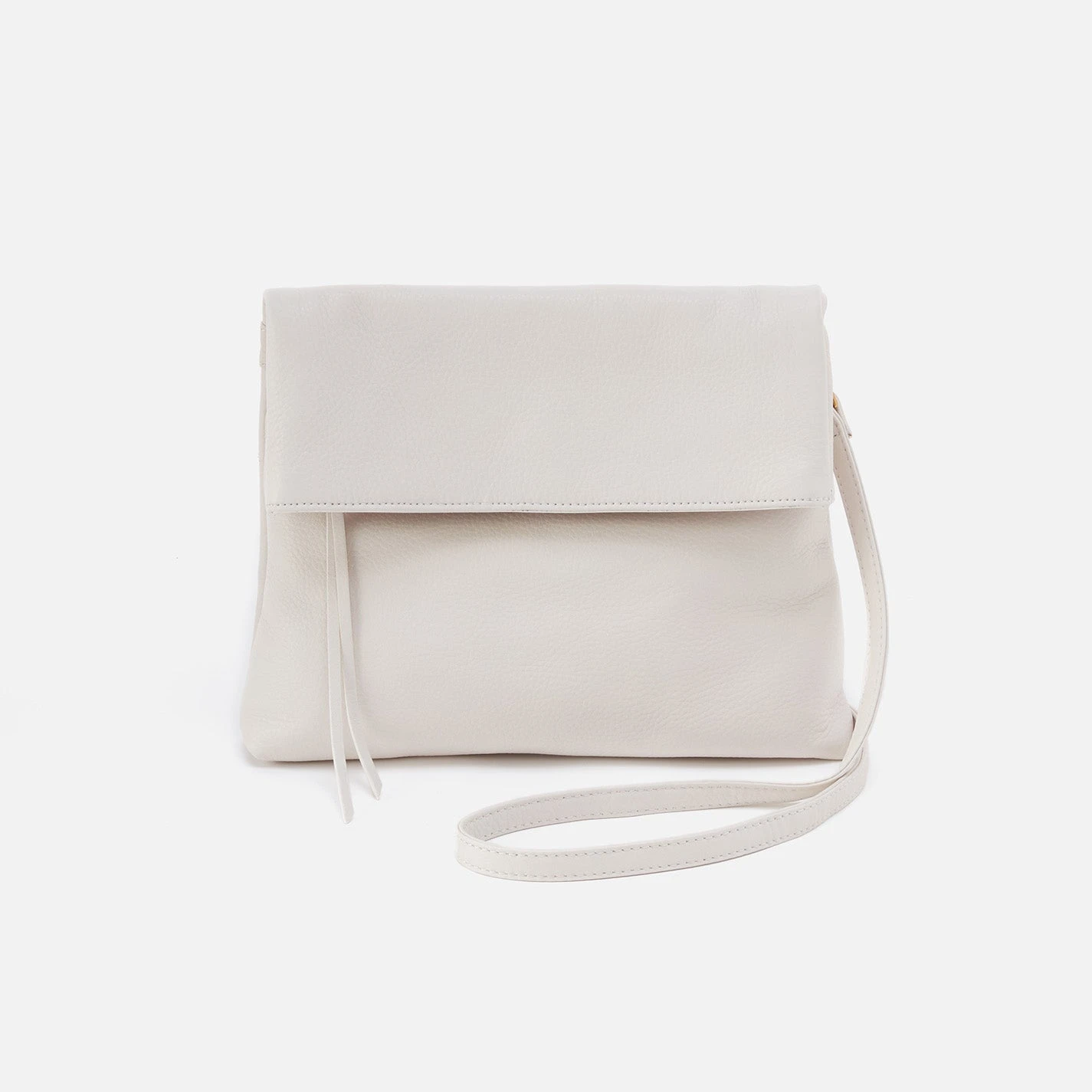 Draft Crossbody In Pebbled Leather - White 1 Draft Crossbody In Pebbled Leather - White