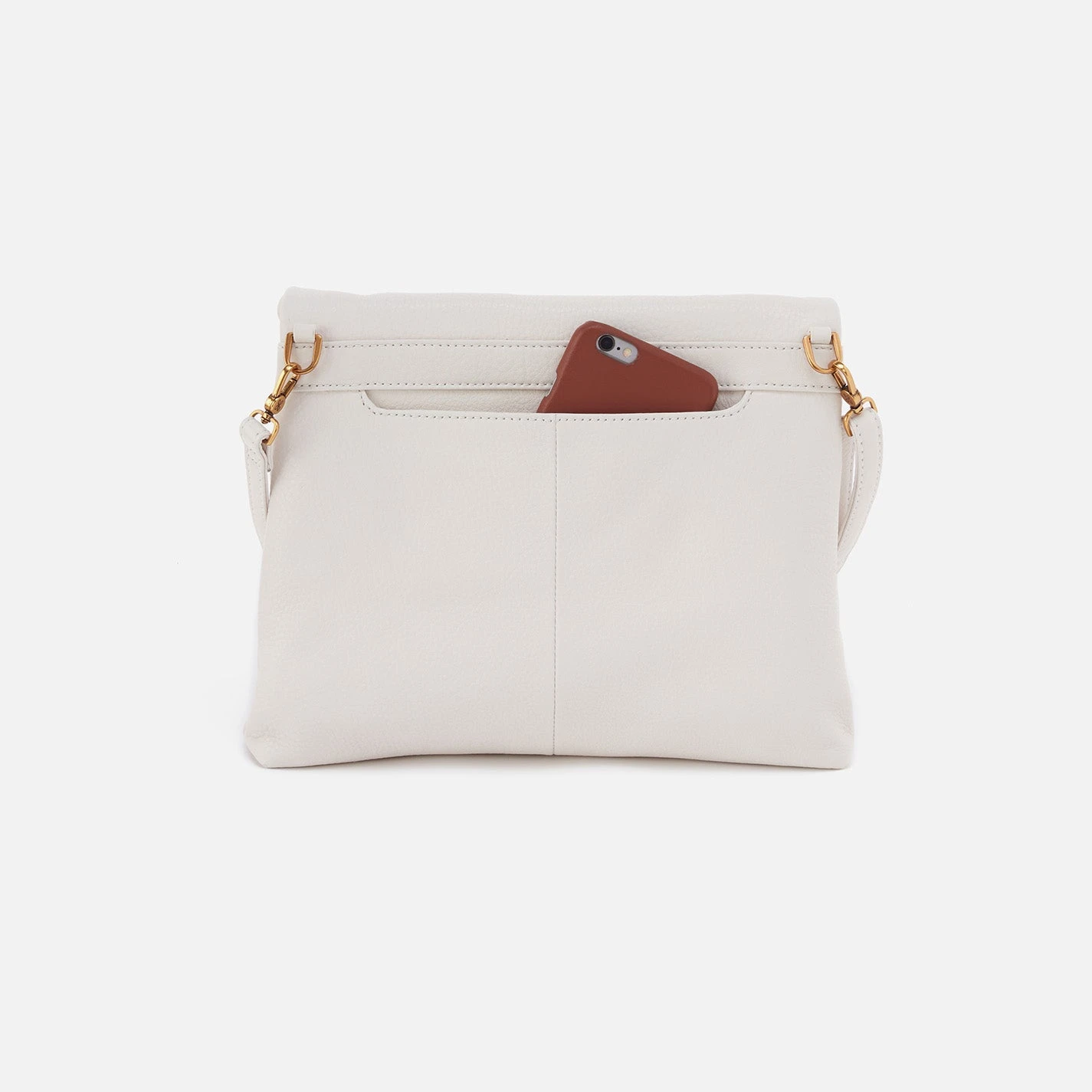 Draft Crossbody In Pebbled Leather - White 6 Draft Crossbody In Pebbled Leather - White - Image 6