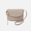Fern Messenger Crossbody In Pebbled Leather - Taupe
