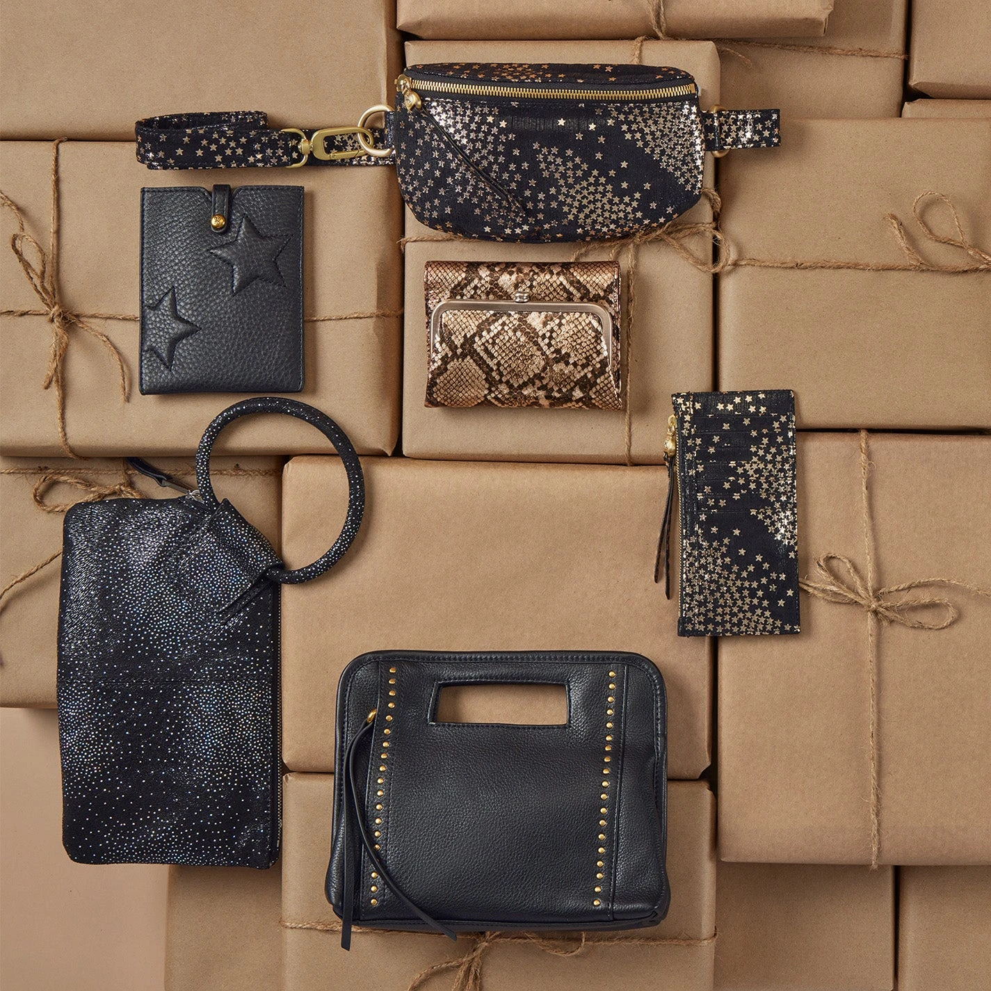 Fern Belt Bag In Printed Leather - Shooting Stars 2 Fern Belt Bag In Printed Leather - Shooting Stars - Image 2