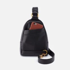 Fern Sling In Pebbled Leather - Black 11 Fern Sling In Pebbled Leather - Black -Hobo Sales Store SO 82416BLK 05