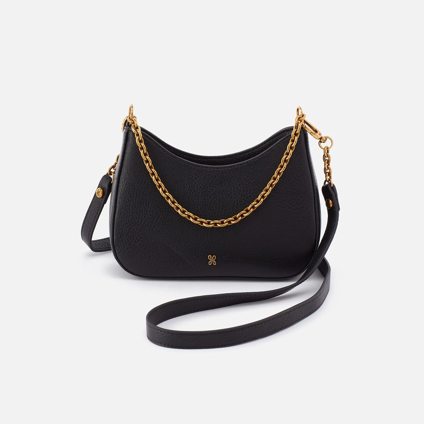 Rosa Crossbody In Pebbled Leather - Black 1 Rosa Crossbody In Pebbled Leather - Black