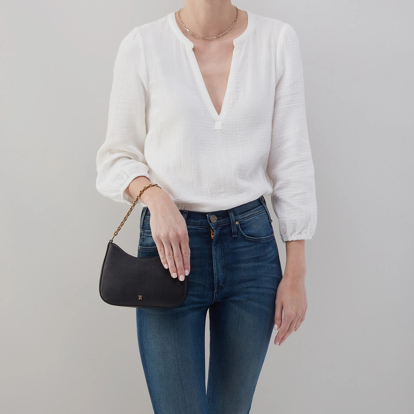 Rosa Crossbody In Pebbled Leather - Black 5 Rosa Crossbody In Pebbled Leather - Black - Image 5