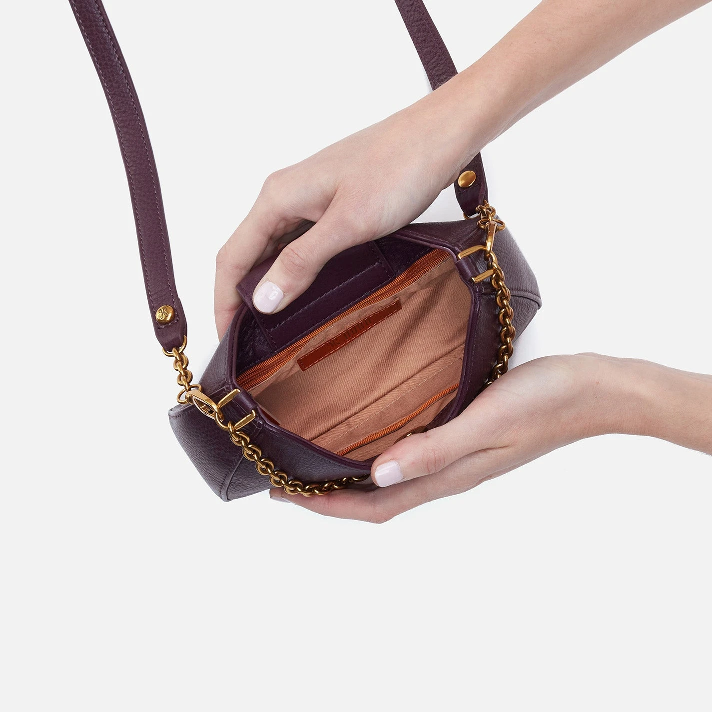 Rosa Crossbody In Pebbled Leather - Ruby Wine 4 Rosa Crossbody In Pebbled Leather - Ruby Wine - Image 4