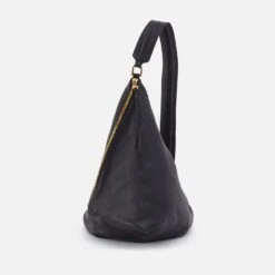 Sway Convertible Sling In Pebbled Leather - Black