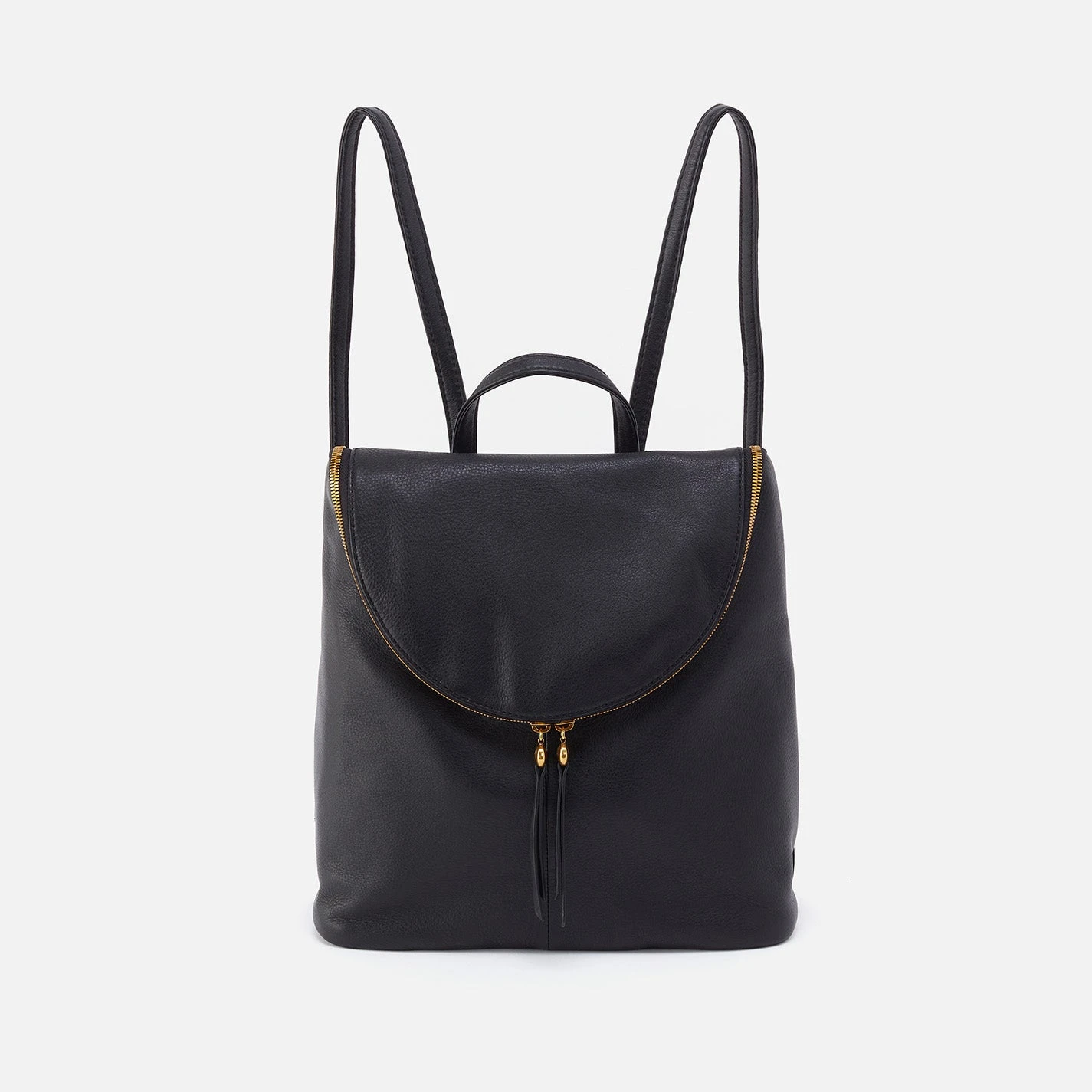 Fern Backpack In Pebbled Leather - Black 1 Fern Backpack In Pebbled Leather - Black
