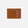 Euro Slide Card Case In Polished Leather - Truffle