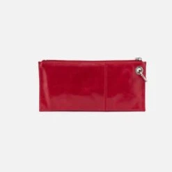 Vida Wristlet In Polished Leather - Claret 11 Vida Wristlet In Polished Leather - Claret -Hobo Sales Store VI 32185CLRT 04