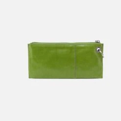 Vida Wristlet In Polished Leather - Garden Green 11 Vida Wristlet In Polished Leather - Garden Green -Hobo Sales Store VI 32185GDGR 04