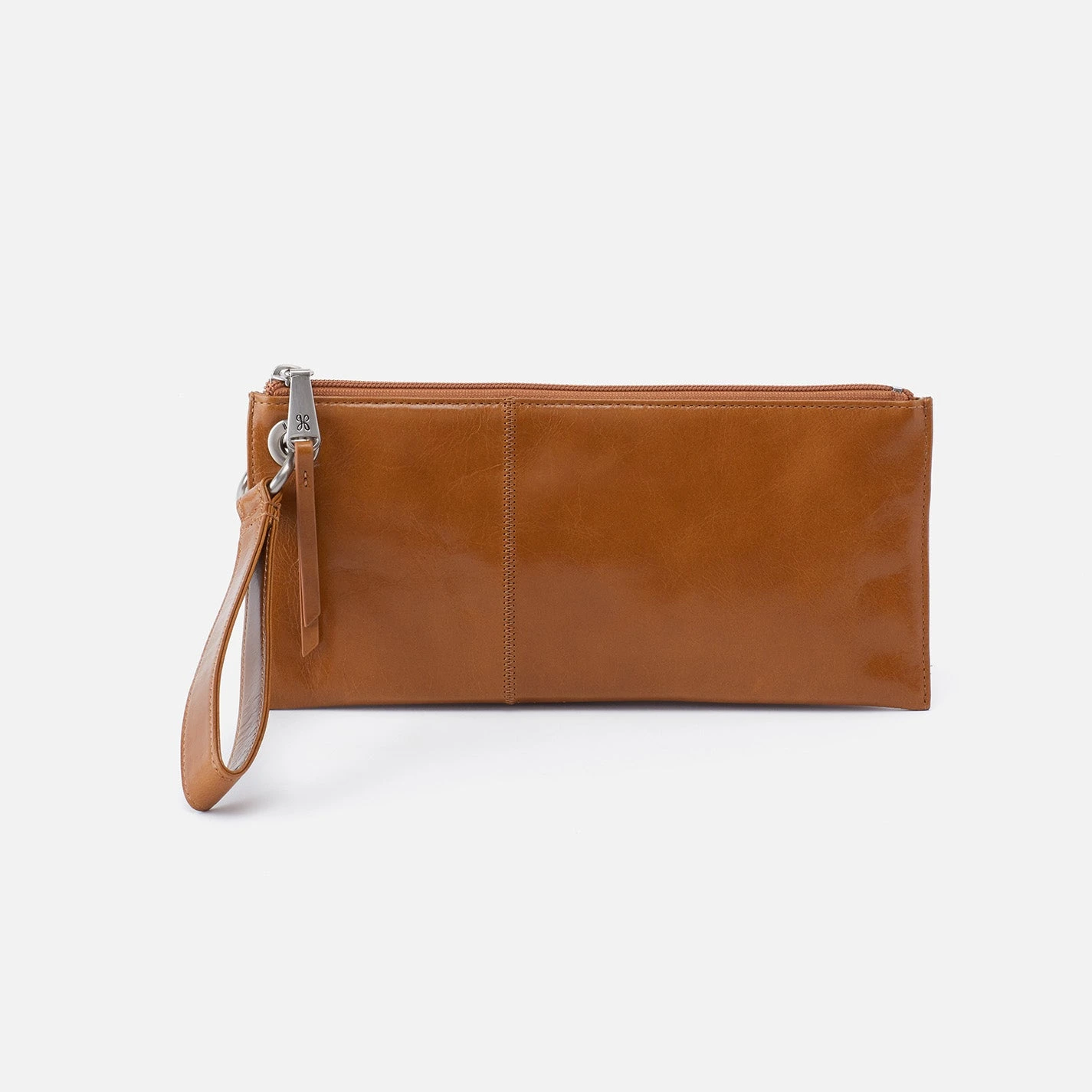 Vida Wristlet In Polished Leather - Truffle 1 Vida Wristlet In Polished Leather - Truffle