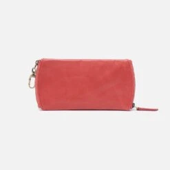 Spark Double Eyeglass Case In Polished Leather - Cherry Blossom -Hobo Sales Store VI 32435CHBL 04