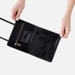 Jill Wallet Crossbody In Polished Leather - Black 10 Jill Wallet Crossbody In Polished Leather - Black -Hobo Sales Store VI 32471BLK 04 28f0ae54 4532 4172 adc2 5165d4d7bfbe