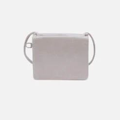 Jill Wallet Crossbody In Polished Leather - Light Grey 9 Jill Wallet Crossbody In Polished Leather - Light Grey -Hobo Sales Store VI 32471LTGR 05
