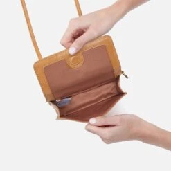 Jill Wallet Crossbody In Polished Leather - Natural 7 Jill Wallet Crossbody In Polished Leather - Natural -Hobo Sales Store VI 32471NTRL 03