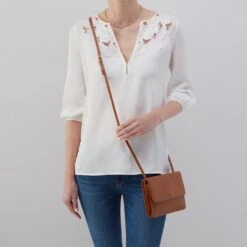 Jill Wallet Crossbody In Polished Leather - Truffle -Hobo Sales Store VI 32471TRUF 02 c871bc05 9bdd 4851 878a 1e521a4b1214