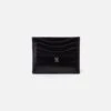Max Card Case In Polished Leather - Black