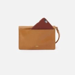 Jill Wristlet In Polished Leather - Natural -Hobo Sales Store VI 32512NTRL 04