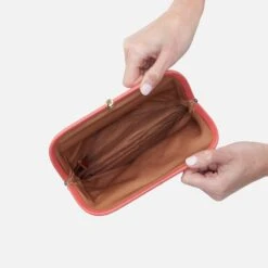 Lauren Wristlet In Polished Leather - Cherry Blossom -Hobo Sales Store VI 32513CHBL 03