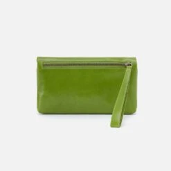 Lauren Wristlet In Polished Leather - Garden Green -Hobo Sales Store VI 32513GDGR 04