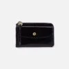 Addi Card Case In Polished Leather - Black
