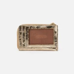 Addi Card Case In Metallic Leather - Gilded Marble -Hobo Sales Store VI 32517GLMB 03