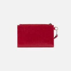Kali Phone Wallet In Polished Leather - Claret 9 Kali Phone Wallet In Polished Leather - Claret -Hobo Sales Store VI 32522CLRT 04