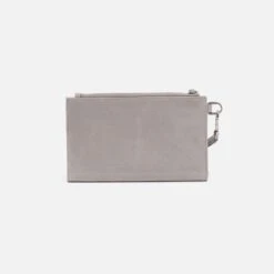 Kali Phone Wallet In Polished Leather - Light Grey -Hobo Sales Store VI 32522LTGR 04
